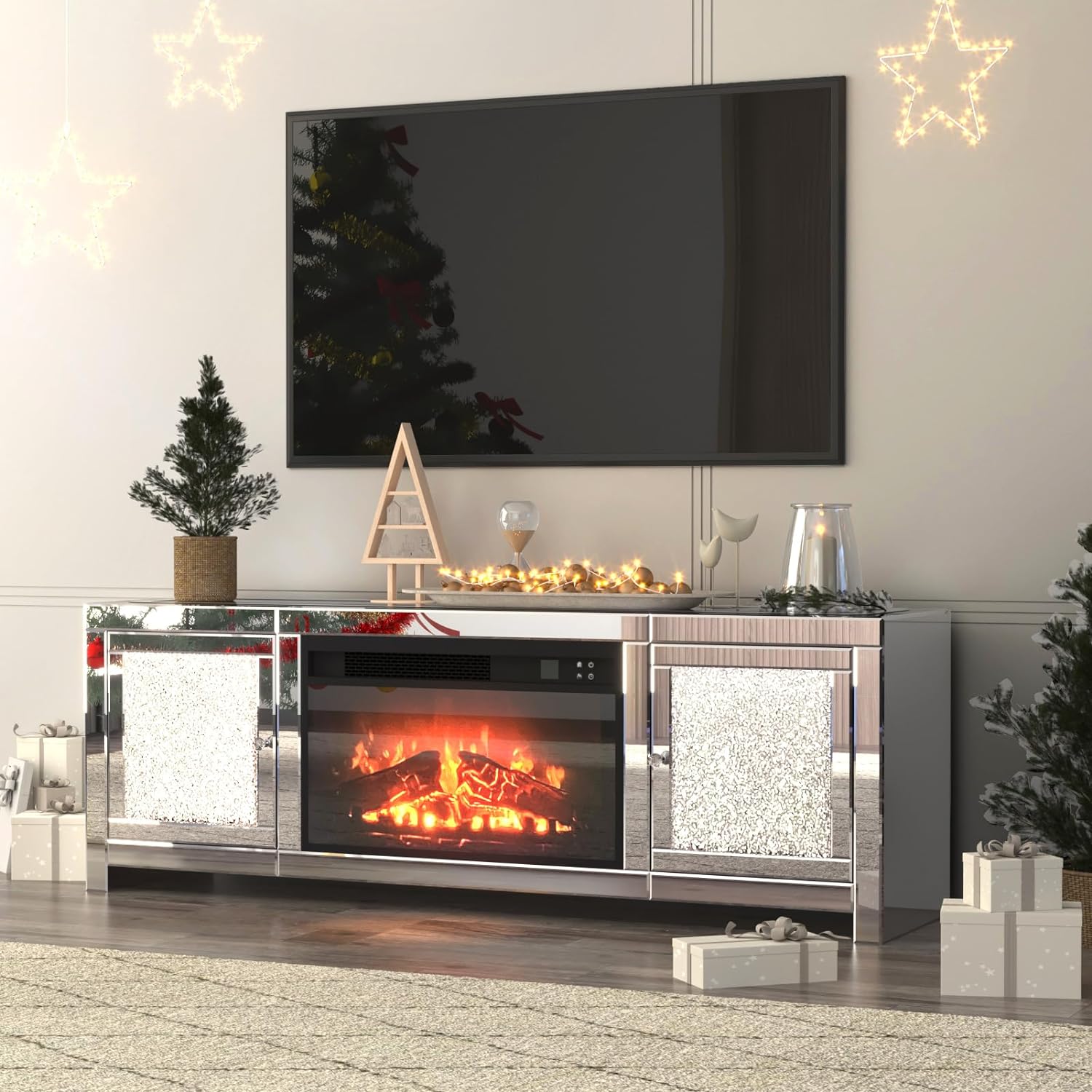 TV STAND FIREPLACE