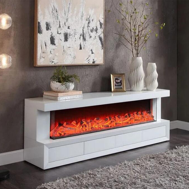 MIRRORED ELECTRIC FIREPLACE