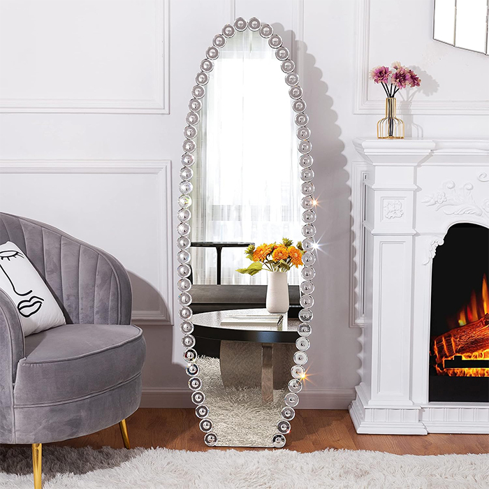 Classic Oval Floor Standing Full Length Mirror Manufacturer